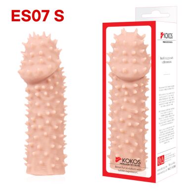 Насадка на член Kokos Extreme Sleeve ES.07 размер S, утолщающая, стимуляция точки G