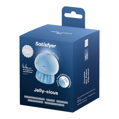 Вакуумный клиторальный стимулятор Satisfyer Jelly-cious Blue