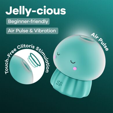 Вакуумный клиторальный стимулятор Satisfyer Jelly-cious Green