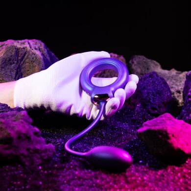 Ерекційне віброкільце з віброяйцем Hueman&nbsp;-&nbsp;Eclipse Anal Vibrator