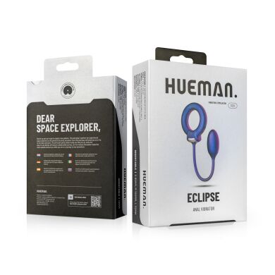 Ерекційне віброкільце з віброяйцем Hueman&nbsp;-&nbsp;Eclipse Anal Vibrator