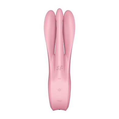 Кліторальний вібратор Satisfyer Threesome 1 Pink з трьома гнучкими пальчиками